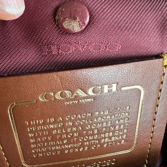 Limited Edition Selena Gomez x Coach purse - Picture 8 of 16